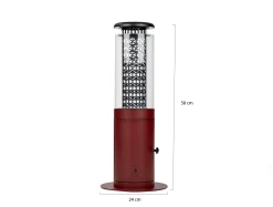Monti HeatLine Ember pellet terrasverwarmer ø24cm (h: 58cm)
