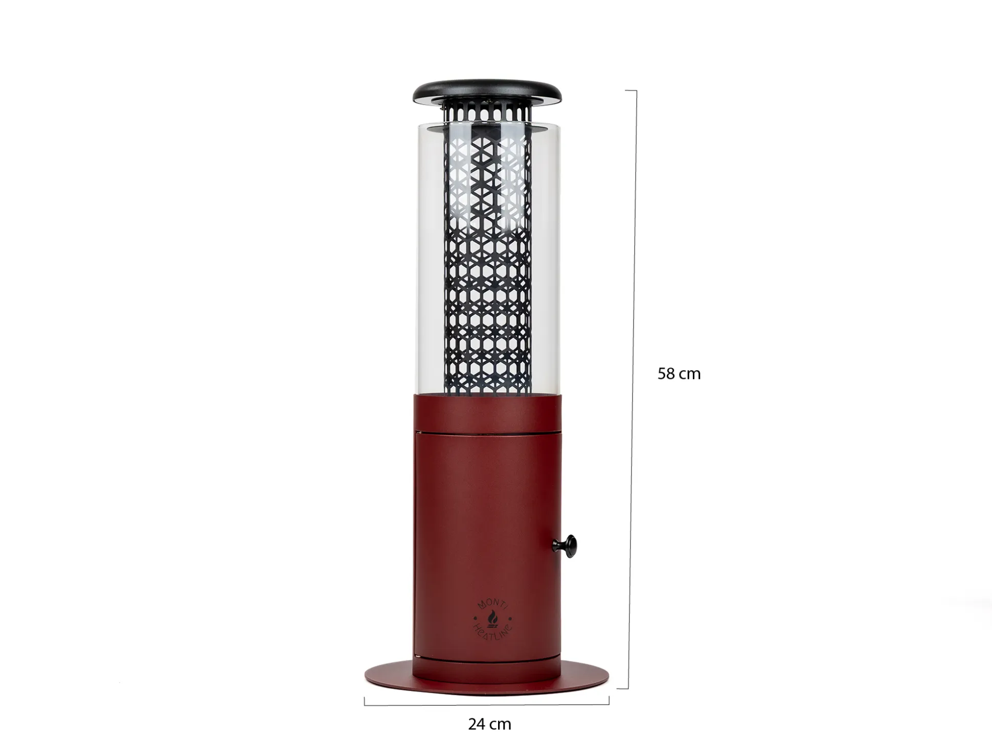 Monti HeatLine Ember pellet terrasverwarmer ø24cm (h: 58cm)