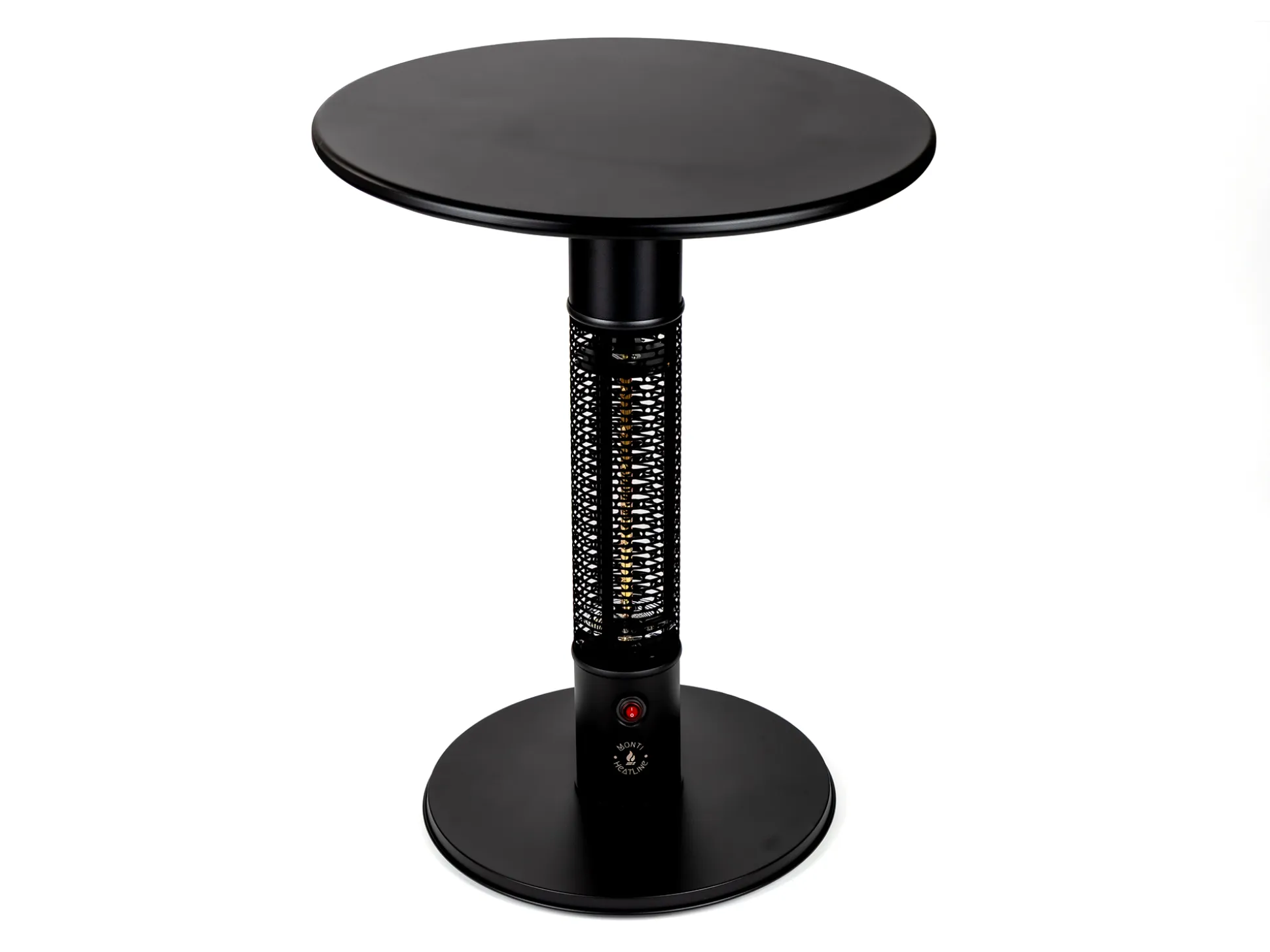 Monti HeatLine Pulse tafel met terrasverwarmer 1500W ø60cm (h: 75cm)