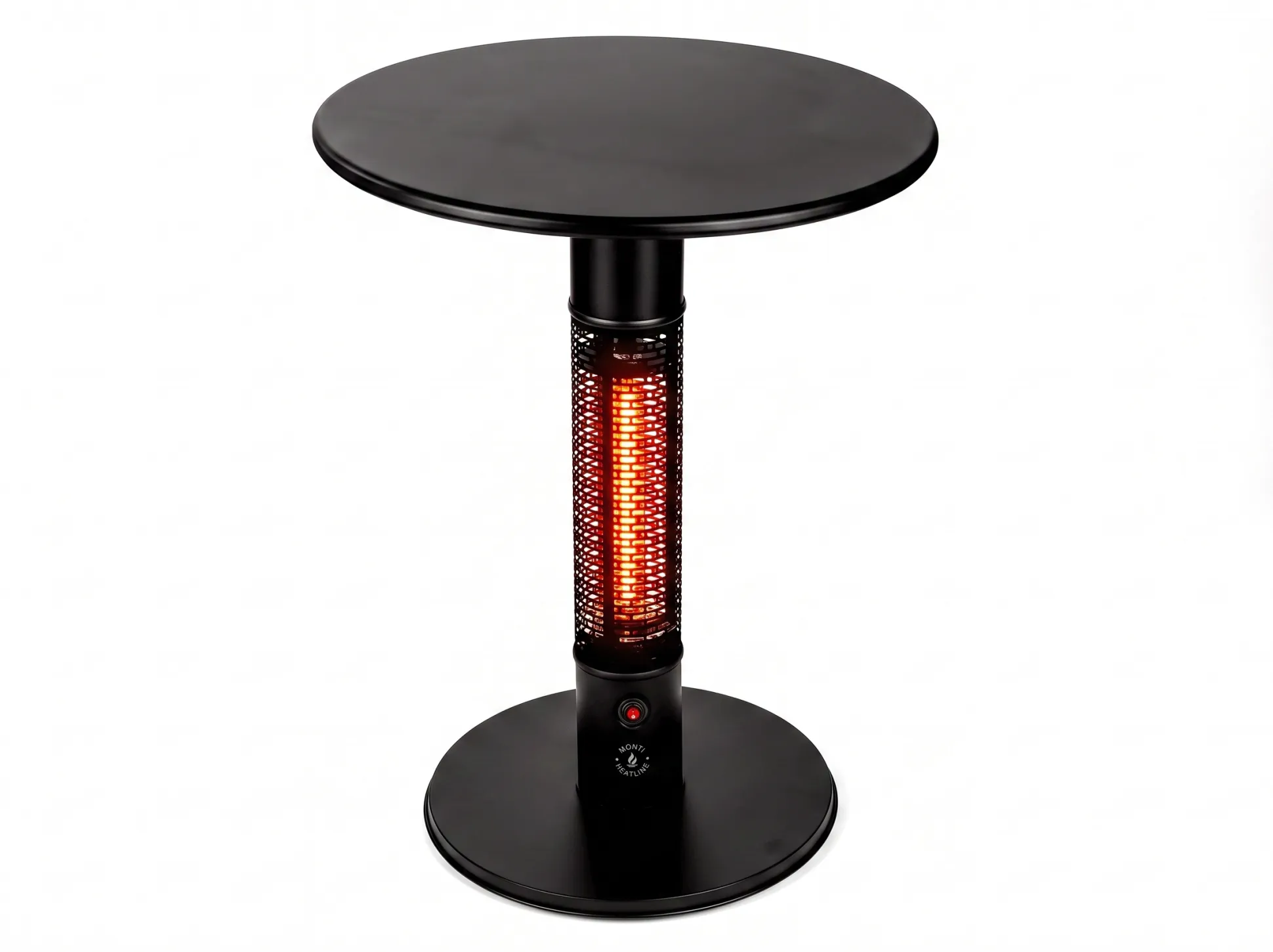 Monti HeatLine Pulse tafel met terrasverwarmer 1500W ø60cm (h: 75cm)