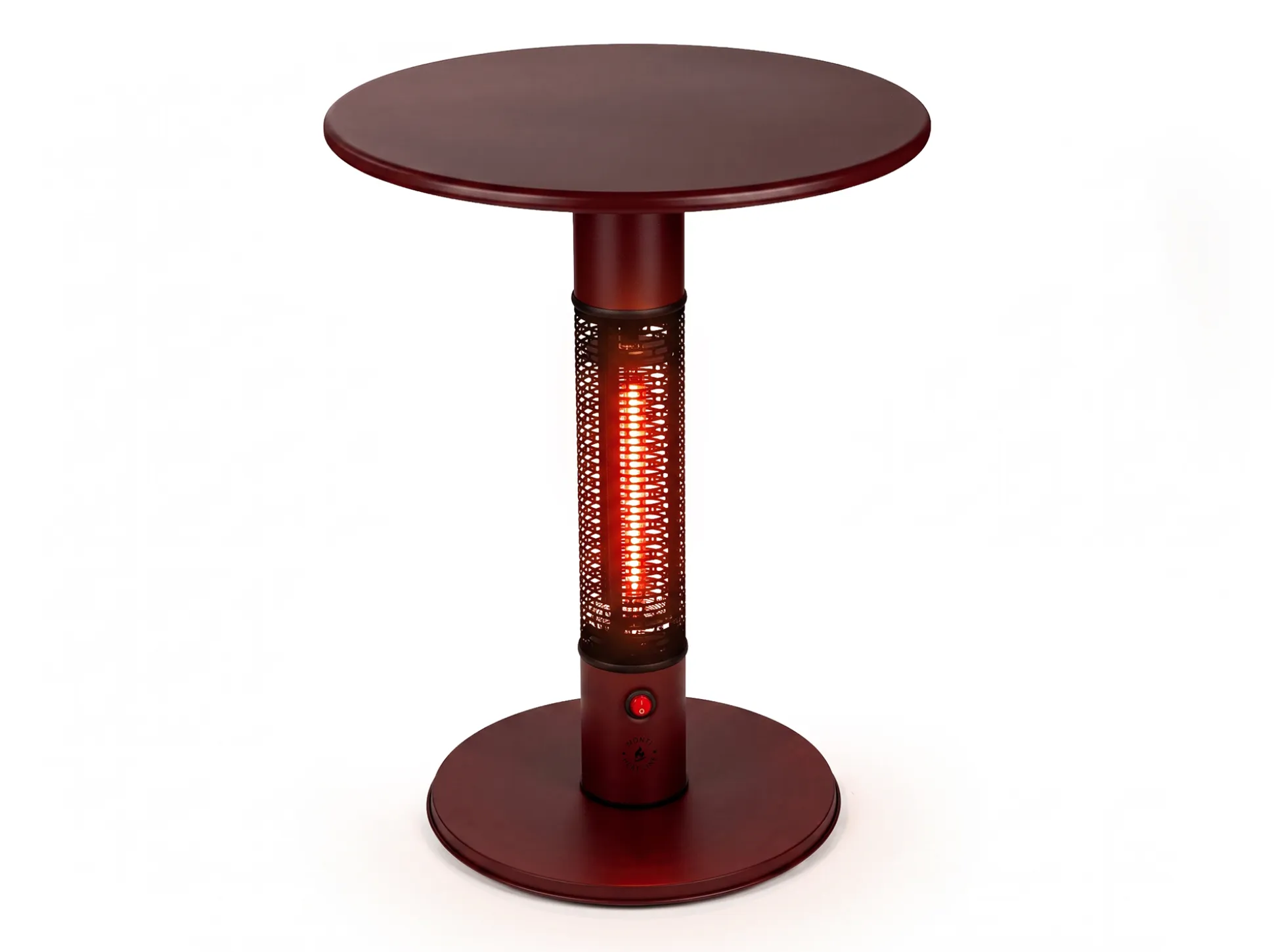 Monti HeatLine Pulse tafel met terrasverwarmer 1500W ø60cm (h: 75cm)