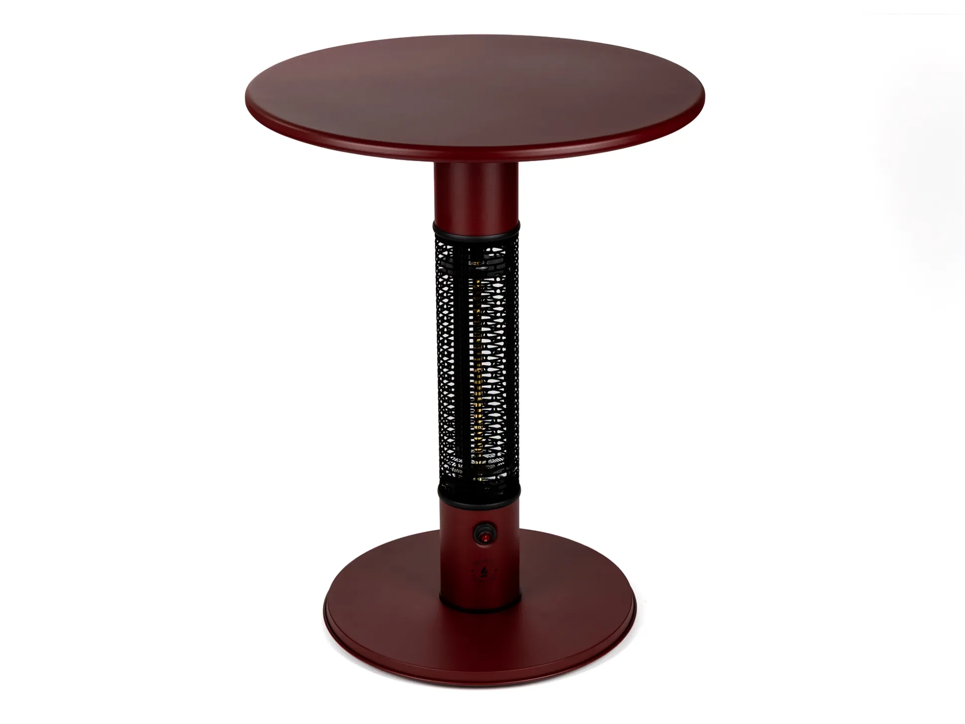 Monti HeatLine Pulse tafel met terrasverwarmer 1500W ø60cm (h: 75cm)