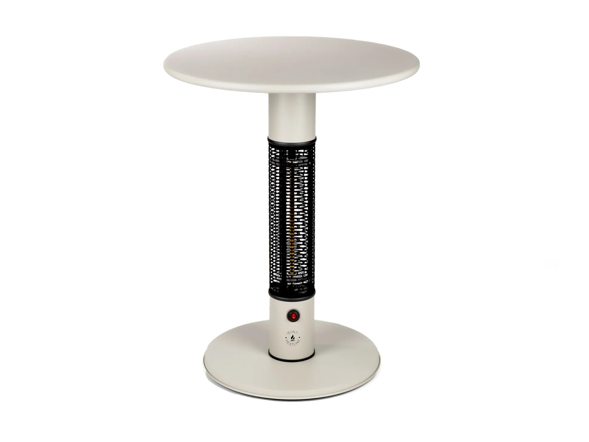 Monti HeatLine Pulse tafel met terrasverwarmer 1500W ø60cm (h: 75cm)