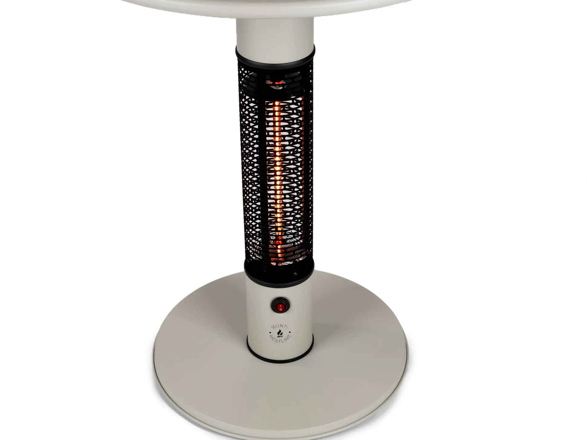 Monti HeatLine Pulse tafel met terrasverwarmer 1500W ø60cm (h: 75cm)