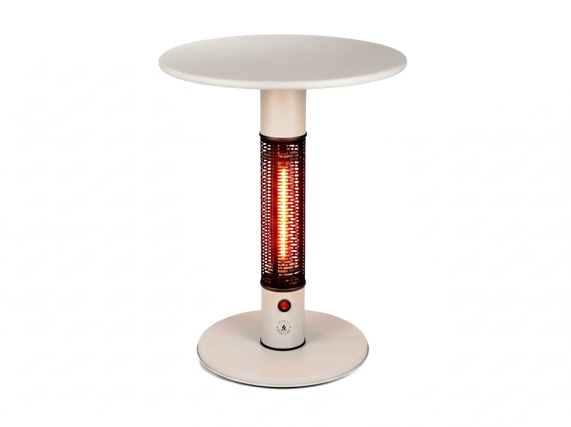 Monti HeatLine Pulse tafel met terrasverwarmer 1500W ø60cm (h: 75cm)