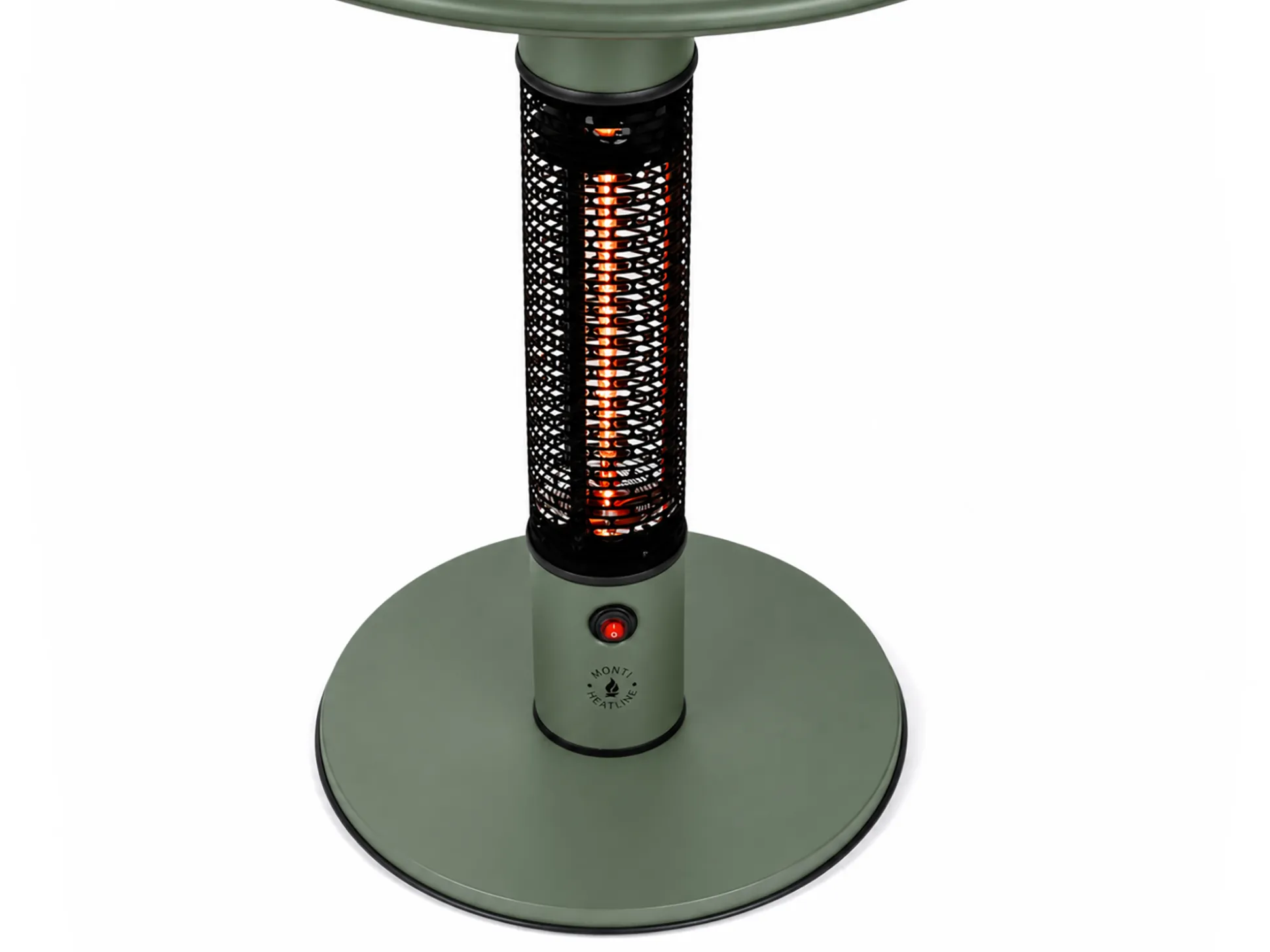 Monti HeatLine Pulse tafel met terrasverwarmer 1500W ø60cm (h: 75cm)