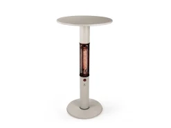 Monti HeatLine Vibe bartafel met terrasverwarmer 1500W ø60cm (h: 110cm)