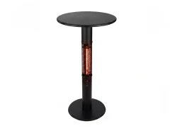 Monti HeatLine Vibe bartafel met terrasverwarmer 1500W ø60cm (h: 110cm)