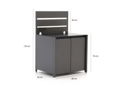 MWH Buitenkeuken module 80cm verlaagd t.b.v. kookgelegenheid