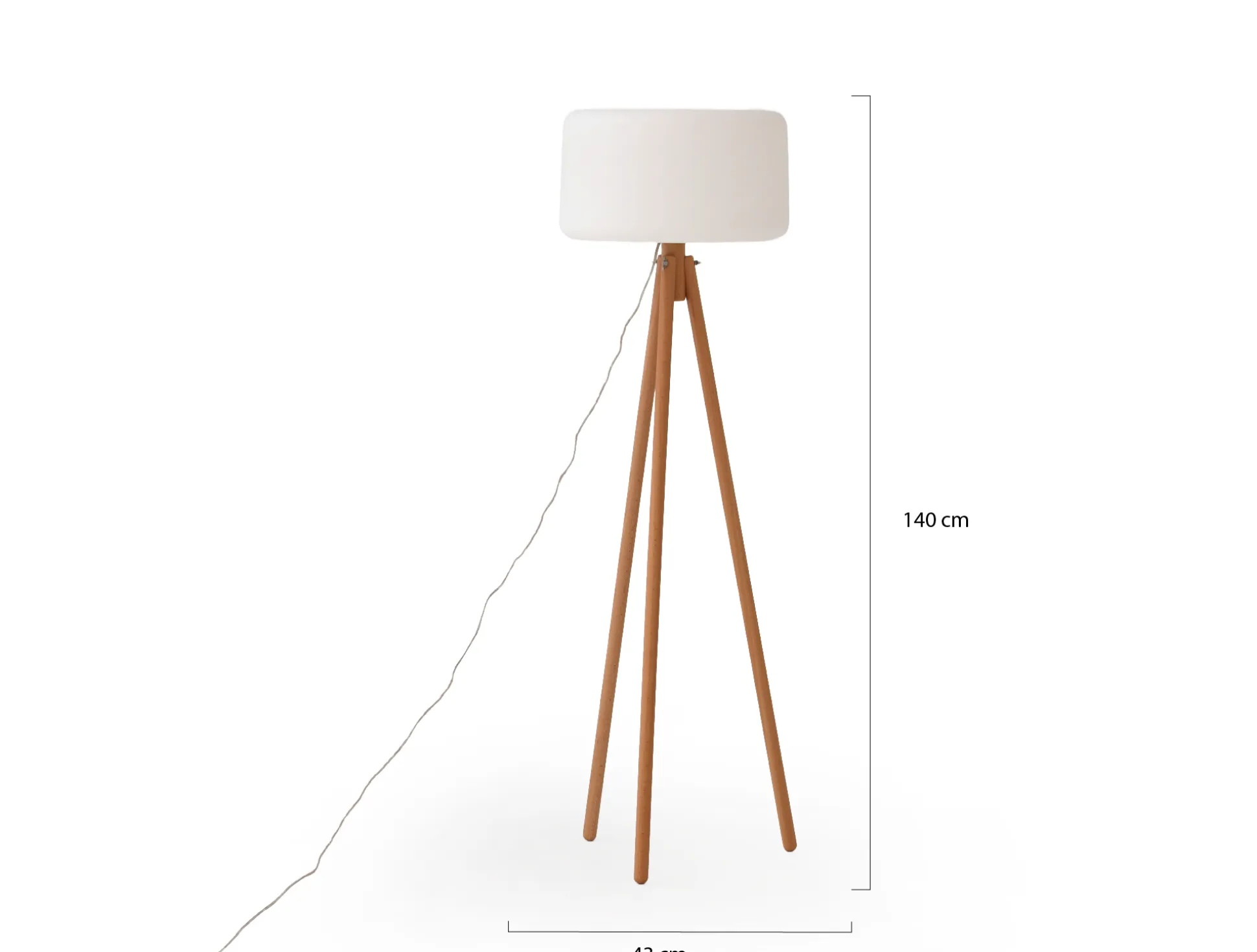 New Garden Chloe staande buitenlamp led dimbaar met kabel ø 43cm (h: 140cm)
