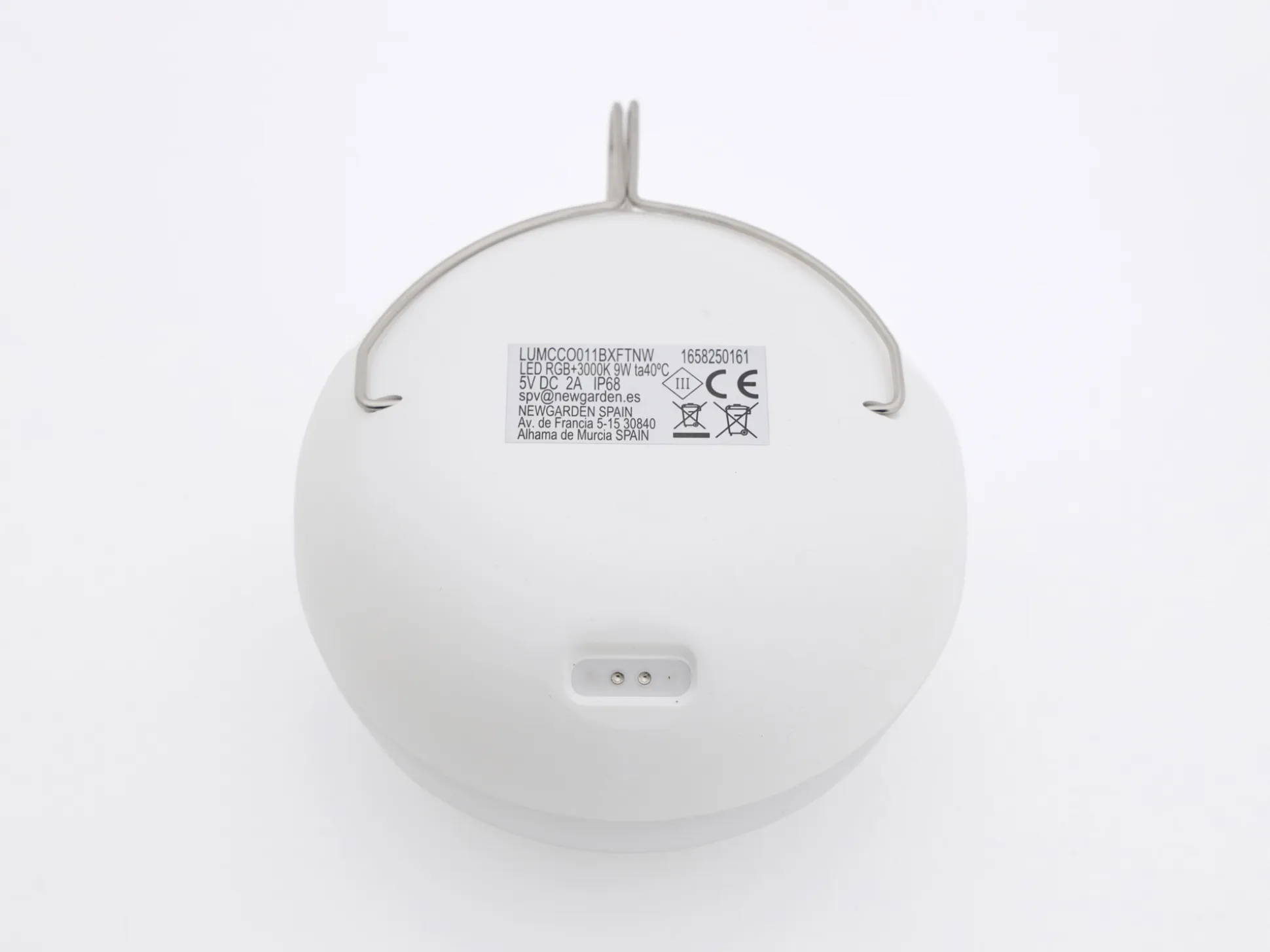 New Garden Coco Bulb buitenlamp led oplaadbaar dimbaar ø 11cm