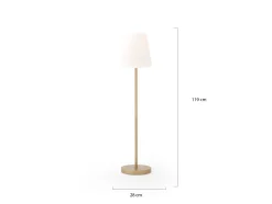 New Garden Lola slim staande buitenlamp led solar oplaadbaar dimbaar ø 28cm (h: 119cm)