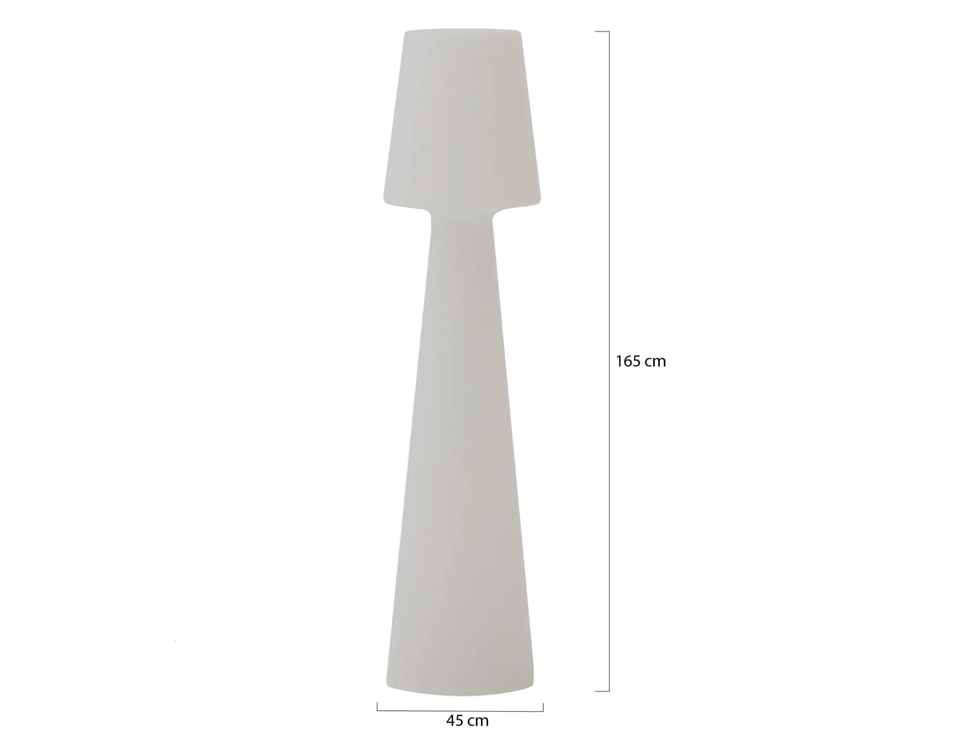 New Garden Lola staande buitenlamp led oplaadbaar dimbaar ø 45cm (h: 165cm)