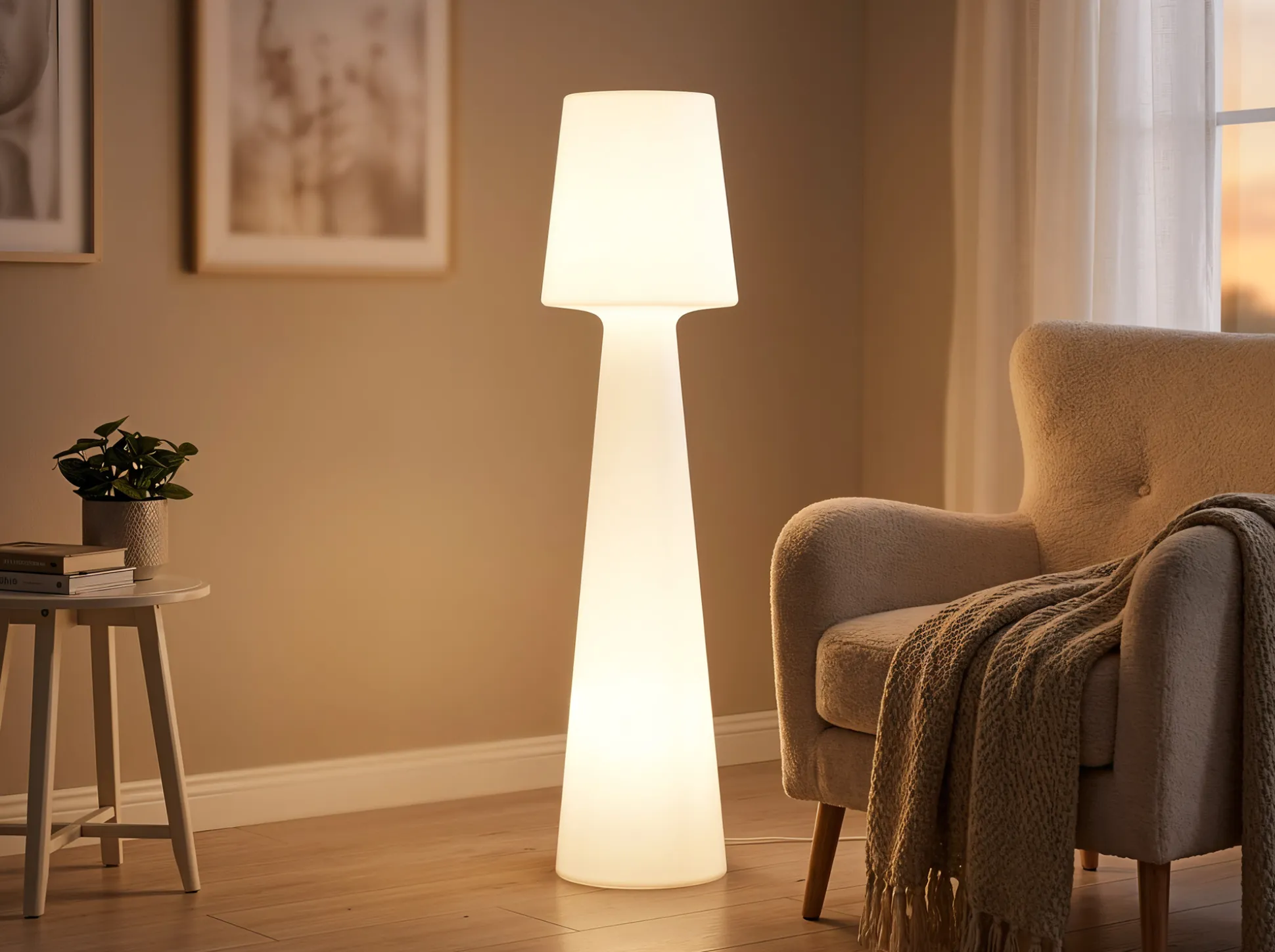 New Garden Lola staande buitenlamp led oplaadbaar dimbaar ø 45cm (h: 165cm)