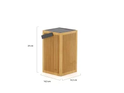 New Garden Okinawa lantaarn solar oplaadbaar dimbaar 14x,5x14,5x24cm