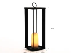 New Garden Siroco lantaarn led oplaadbaar dimbaar ø 18cm (h: 50cm)