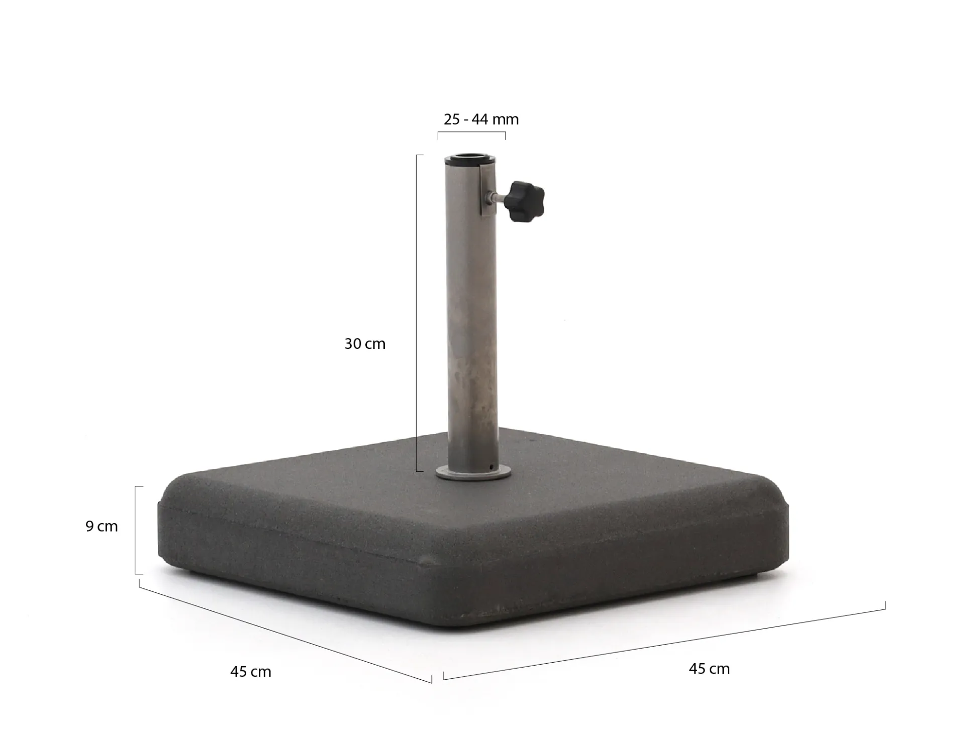 Parasolvoet 35kg beton
