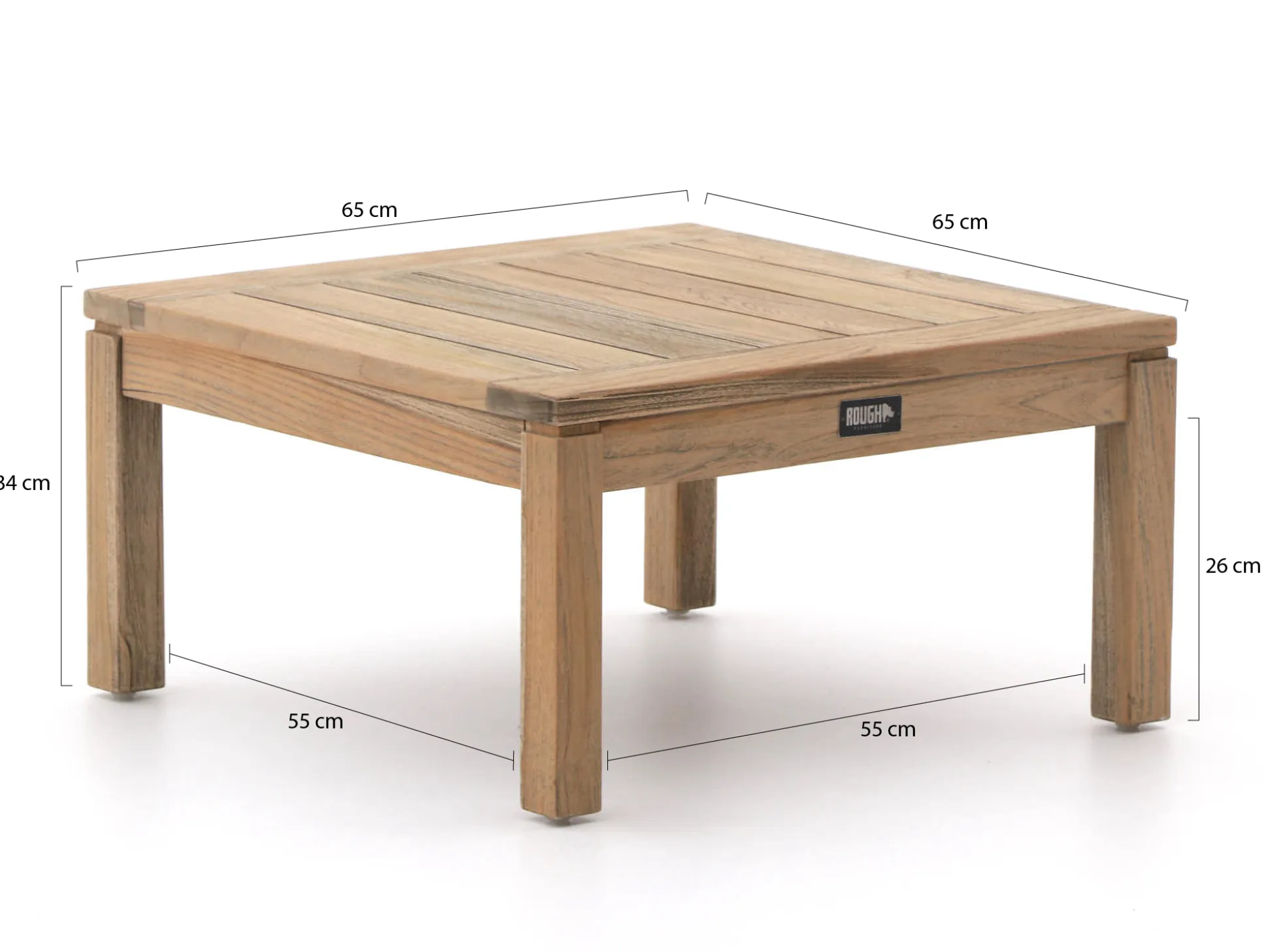 ROUGH Batang bijzet tuintafel 65x65x34cm