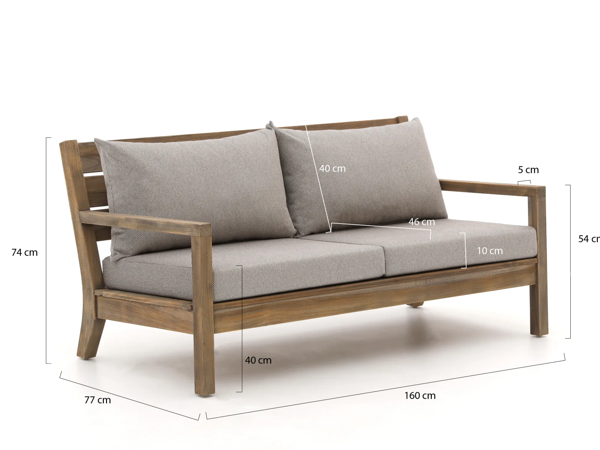 ROUGH Batang lounge tuinbank 160cm