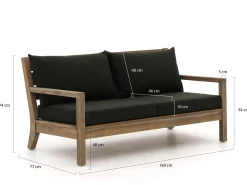 ROUGH Batang lounge tuinbank 160cm