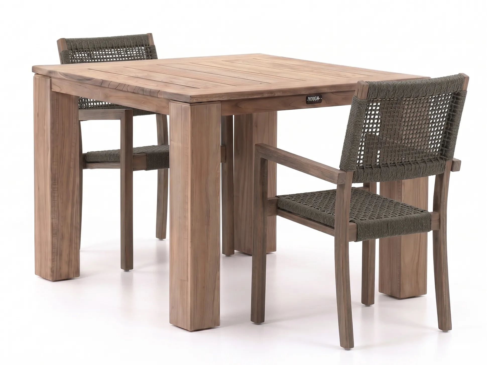 ROUGH-Batang Rope/ROUGH-X 100cm dining tuinset 3-delig stapelbaar