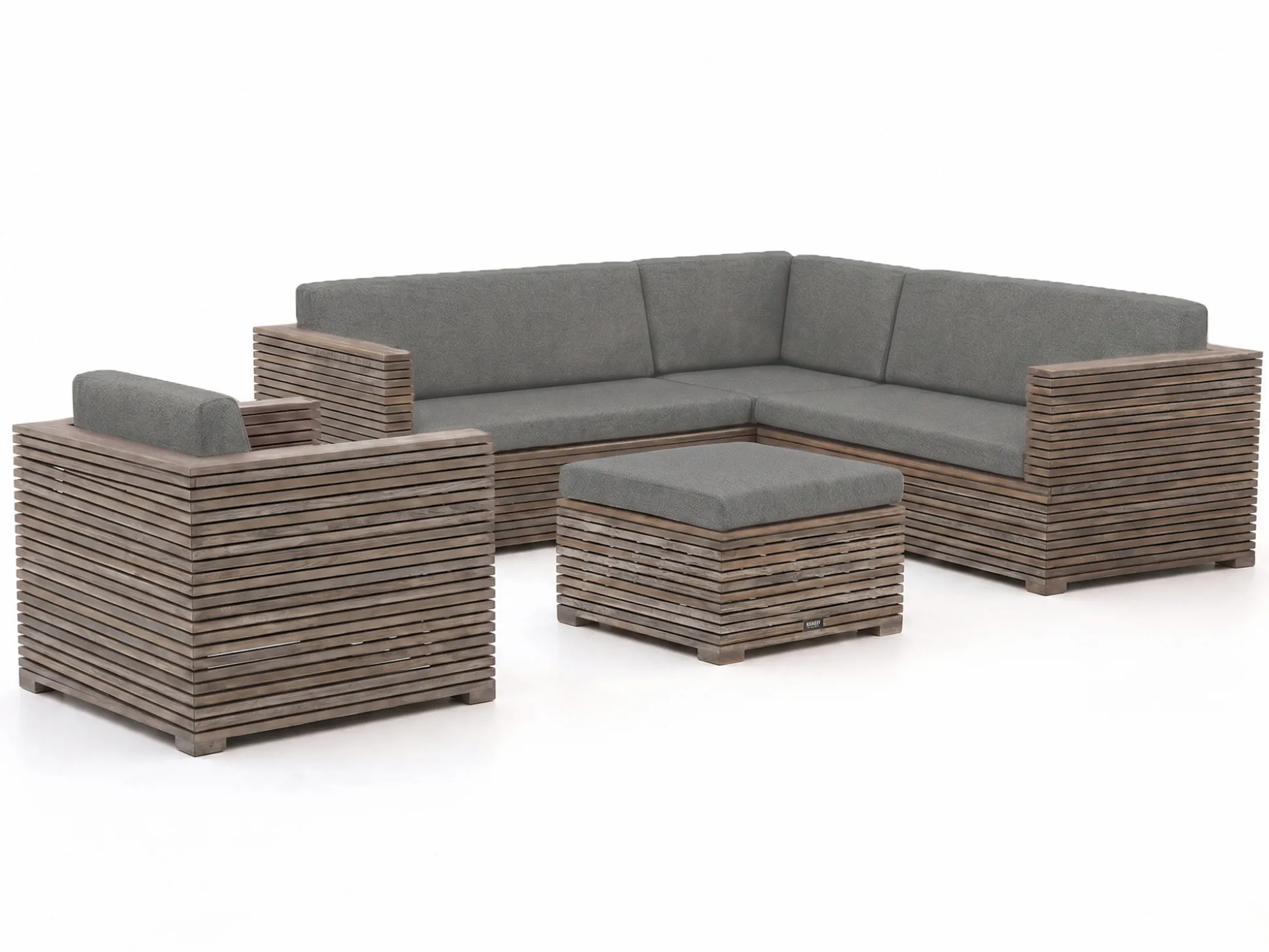 ROUGH-C hoek loungeset 5-delig 6-zits