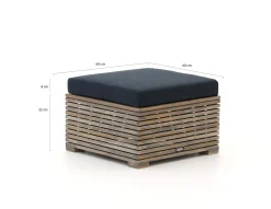 ROUGH-C lounge voetenbank 60x60cm
