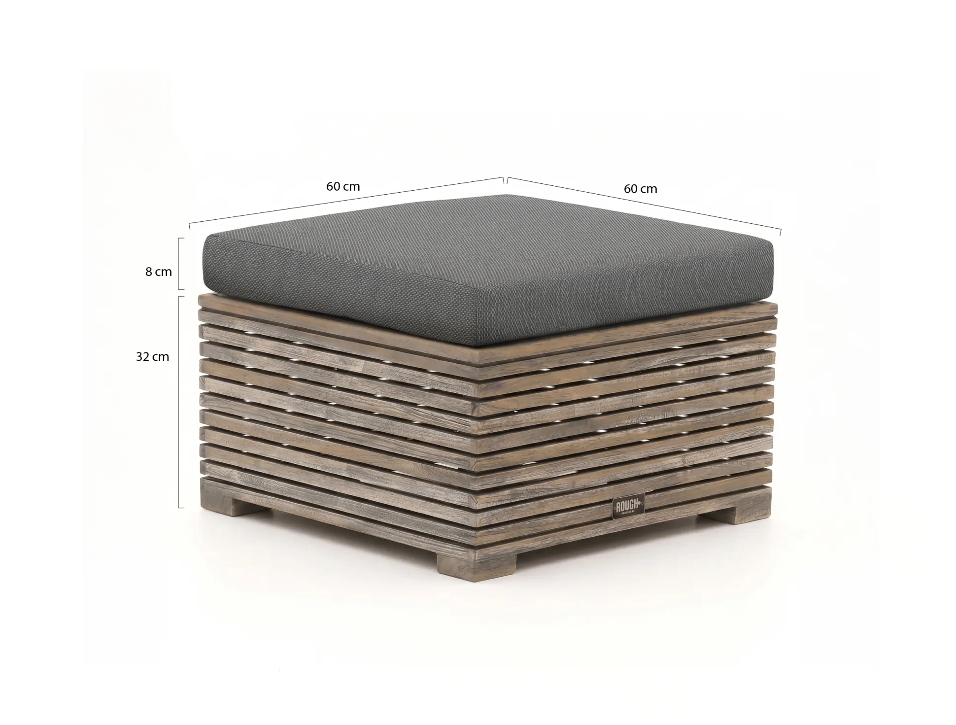 ROUGH-C lounge voetenbank 60x60cm