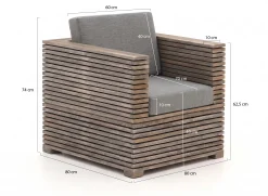 ROUGH-C stoel-bank loungeset 4-delig