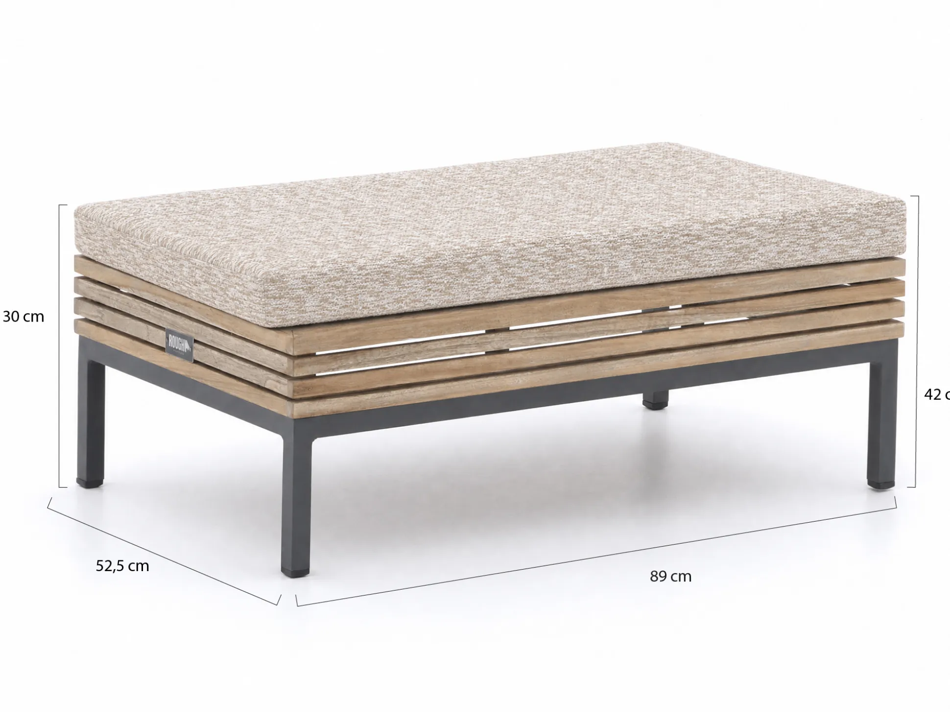 ROUGH-D lounge voetenbank 89x52,5cm