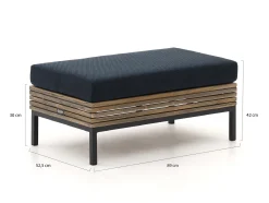 ROUGH-D lounge voetenbank 89x52,5cm