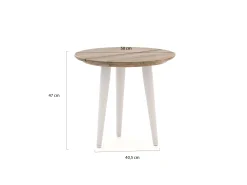 ROUGH-K bijzet tuintafel ø 50cm