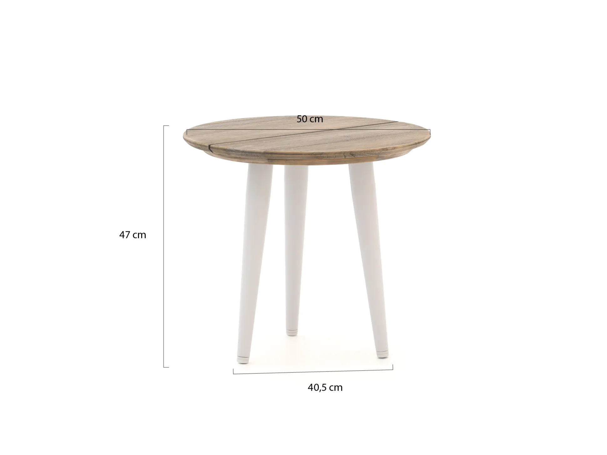 ROUGH-K bijzet tuintafel ø 50cm