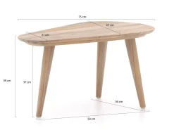 ROUGH-K lounge tuintafel 43x75x39cm