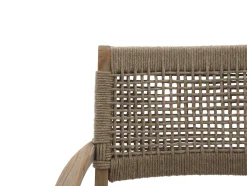 ROUGH-L Rope/ROUGH-S 90cm dining tuinset 3-delig stapelbaar