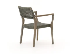 ROUGH-L Rope/ROUGH-S 160cm dining tuinset 5-delig stapelbaar