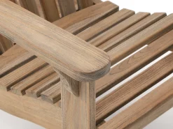ROUGH-S Adirondack lounge tuinstoel met voetenbank