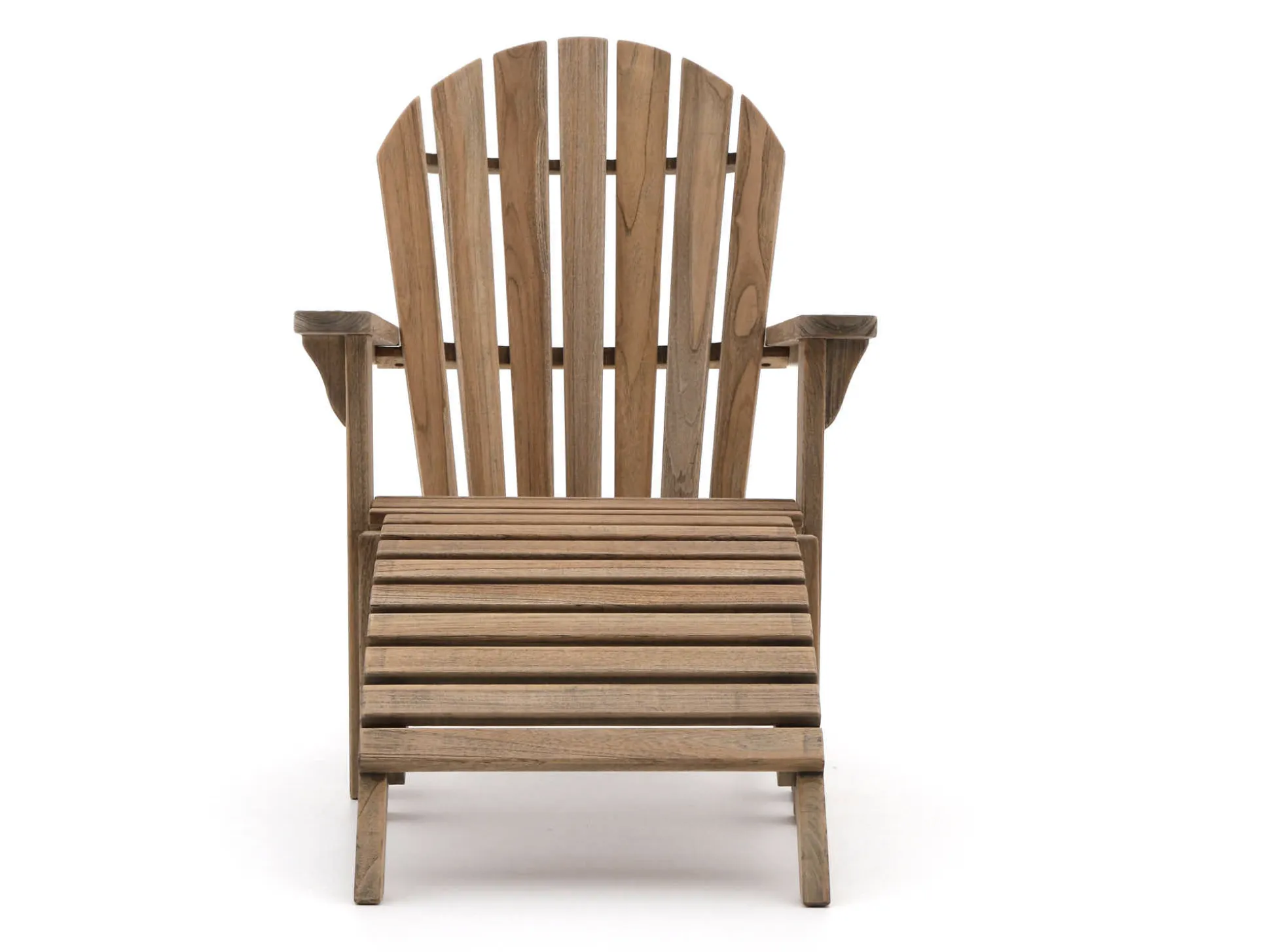 ROUGH-S Adirondack lounge tuinstoel met voetenbank