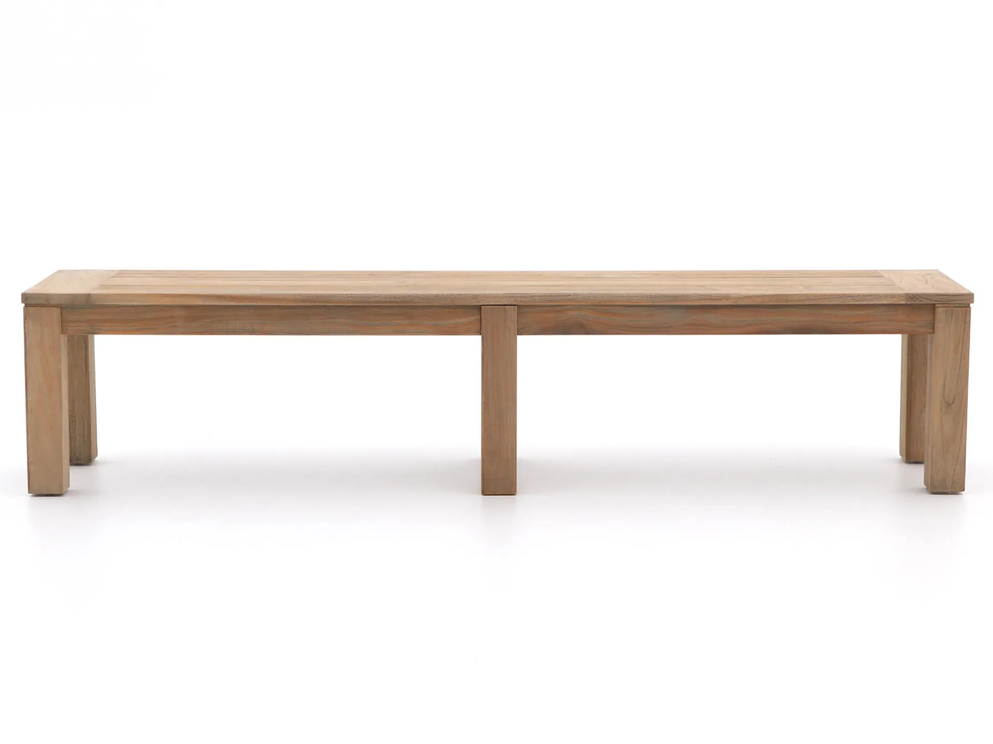 ROUGH-S 220cm dining tuinset met bank 5-delig stapelbaar