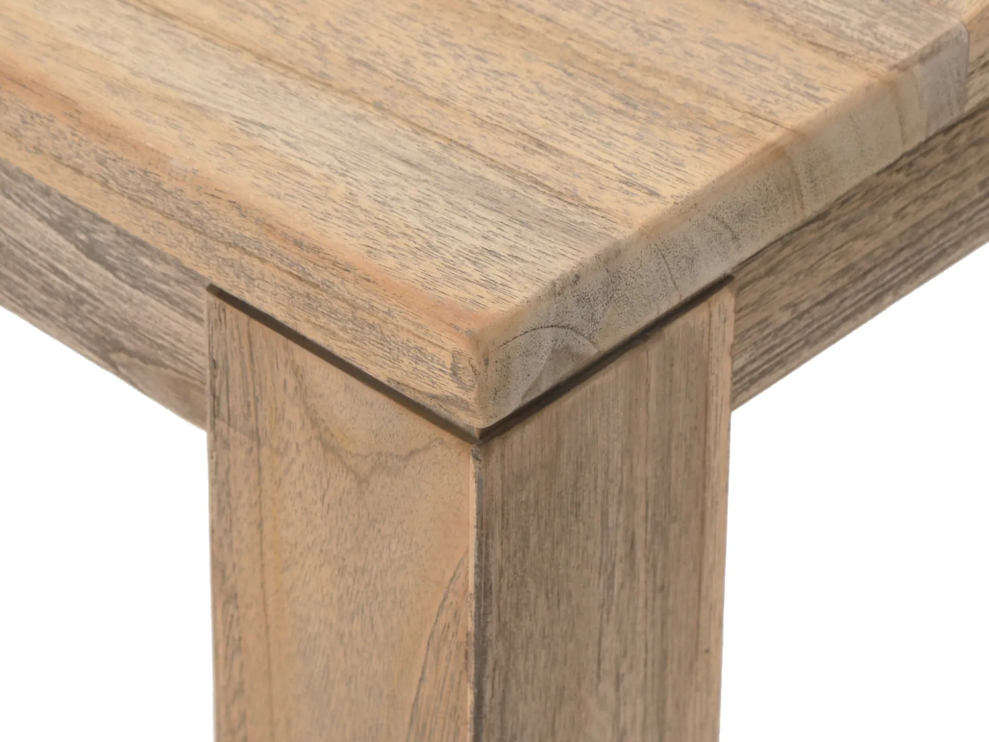 ROUGH-S 220cm dining tuinset met bank 5-delig stapelbaar