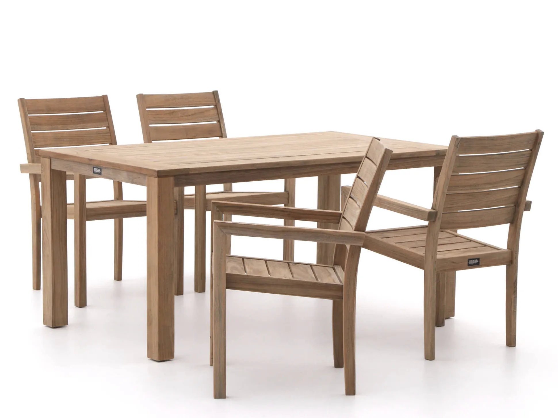 ROUGH-S dining tuinset 160cm 5-delig stapelbaar