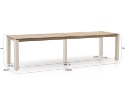 ROUGH-S dining tuintafel 300x90x76cm