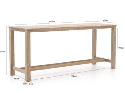 ROUGH-S/ROUGH-X 240cm barset 9-delig
