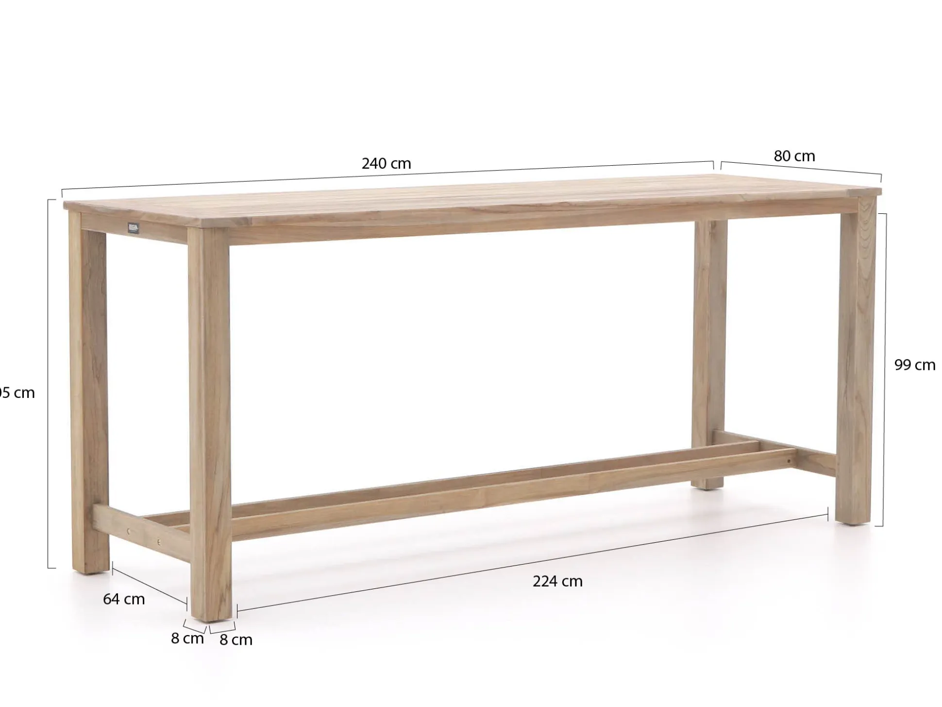 ROUGH-S/ROUGH-X 240cm barset 9-delig