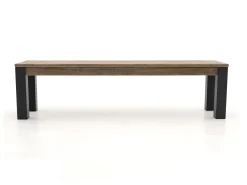 ROUGH-S/ROUGH-X 180cm dining tuinset met bank 4-delig stapelbaar