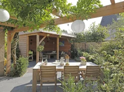 ROUGH-S/ROUGH-X 180cm dining tuinset 5-delig stapelbaar