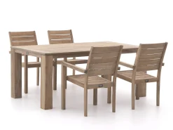 ROUGH-S/ROUGH-X 180cm dining tuinset 5-delig stapelbaar