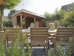 ROUGH-S/ROUGH-X 180cm dining tuinset 5-delig stapelbaar