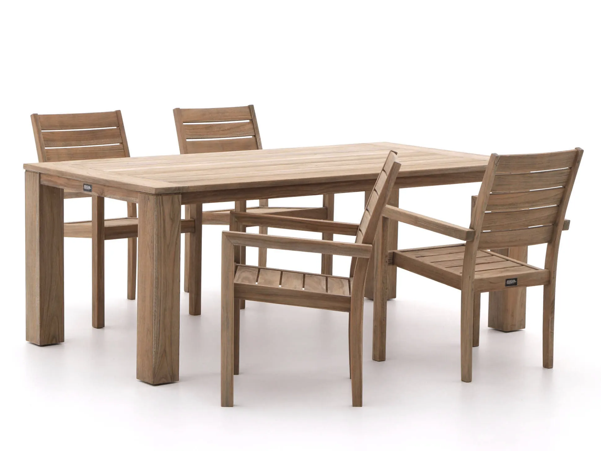 ROUGH-S/ROUGH-X 200cm dining tuinset 5-delig stapelbaar
