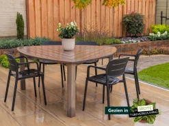 ROUGH-S Triangular dining tuintafel 170x170x170x76cm